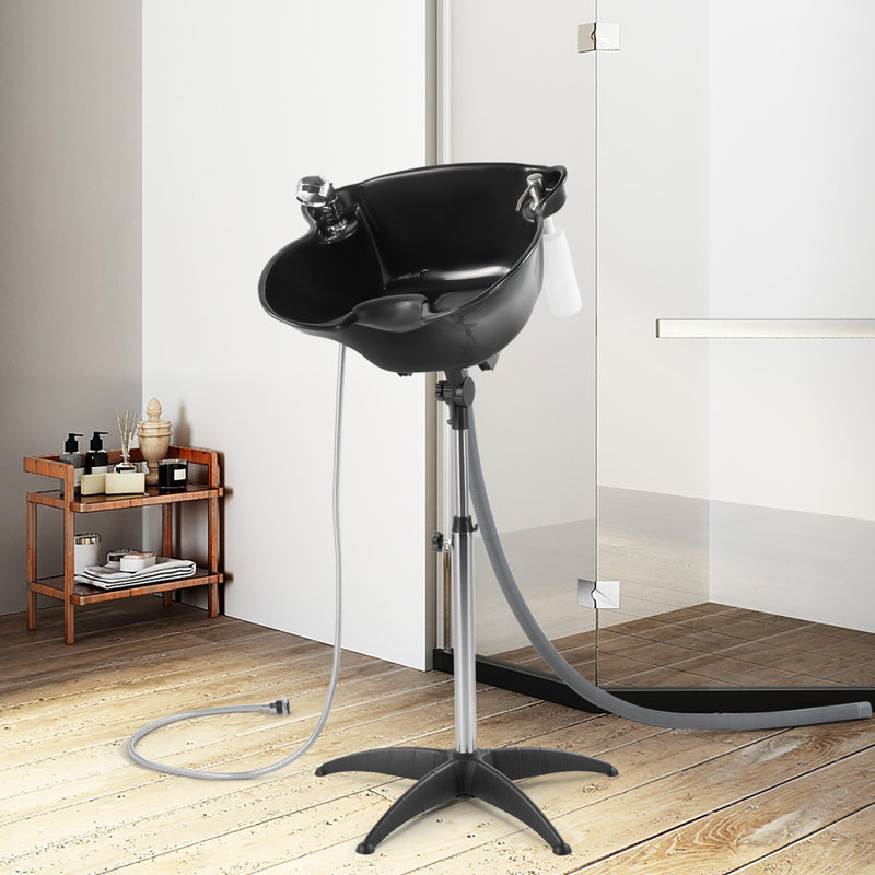 Artist Hand Shampoo Bowl Portable Salon Sink With Adjustable Height And Drain & Reviews Wayfair Artist Hand Shampoo Bowl Portable Salon Sink With Adjustable Height And Drain & Reviews Wayfair